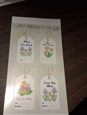 Mother's Day Floral Gift Tags - Sticker
